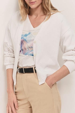 Casaco de malha - Cru - One Step