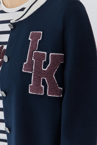 Casaco de malha - Azul-marinho