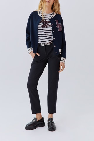 Casaco de malha - Azul-marinho