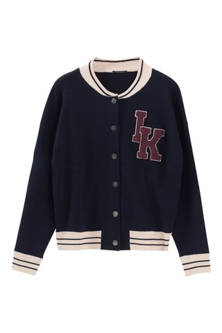 Casaco de malha - Azul-marinho