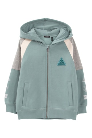 Cardigã com capuz - Verde - IKKS