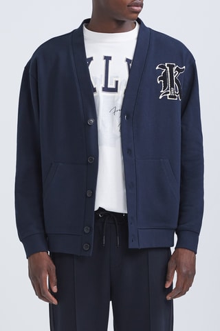 Casaco de malha - Azul-marinho