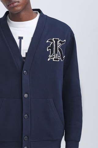 Casaco de malha - Azul-marinho