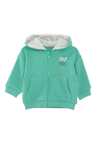 Cardigã com capuz - Verde - IKKS