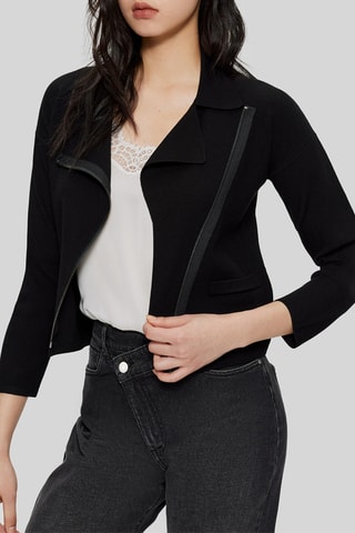 Casaco de malha - Preto - IKKS