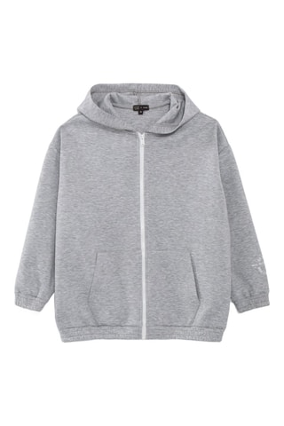 Cardigã oversize com capuz - Cinzento - IKKS