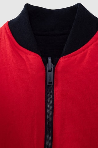 Cardigã reversível - Azul e vermelho - IKKS