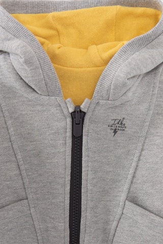 Cardigã reversível com capuz - Cinzento - IKKS