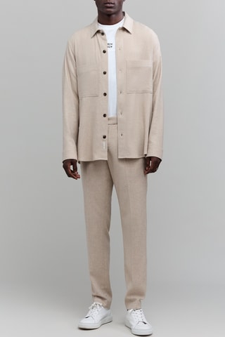 Calças de lã - Bege