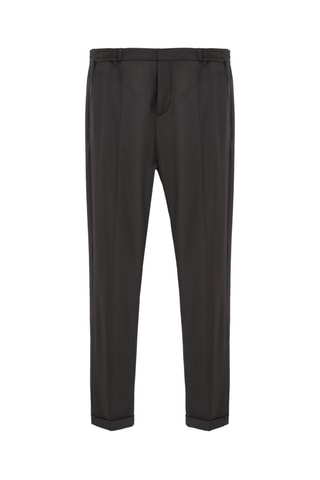 Colete de fato em lã - Verde-escuro