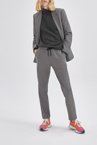 Calças - Cinzento-claro