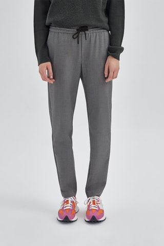 Calças - Cinzento-claro