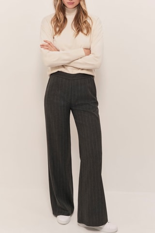 Calças flare - Antracite