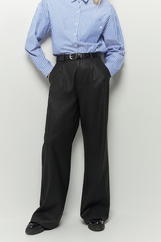 Calças wide legs - Preto