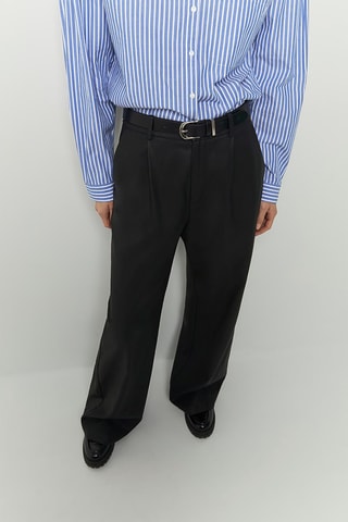 Calças wide legs - Preto