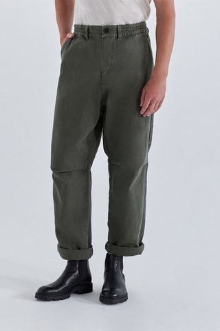 Calças baggy - Caqui - IKKS