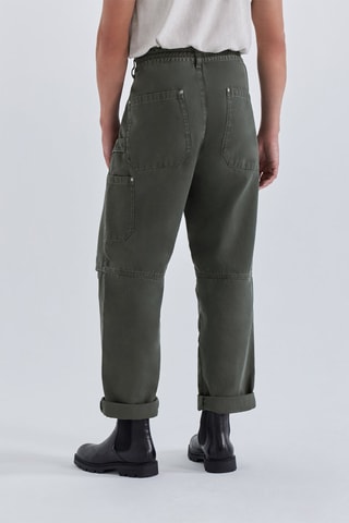 Calças baggy - Caqui - IKKS