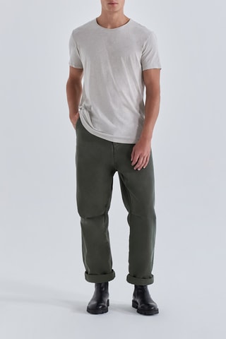 Calças baggy - Caqui - IKKS