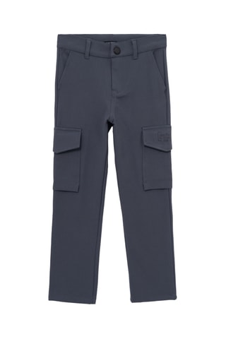 Calças - Cinzento-escuro