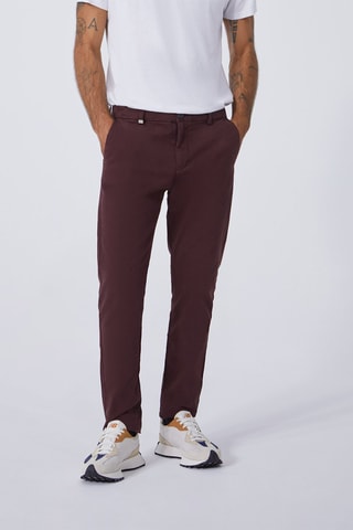 Calças chino slim - Bordô - IKKS