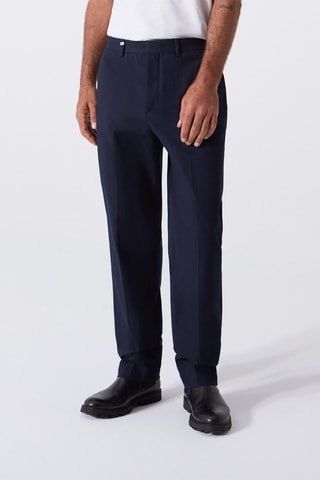 Calças regular - Azul-marinho - IKKS