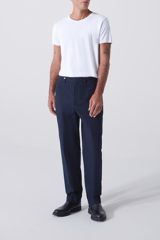 Calças regular - Azul-marinho - IKKS