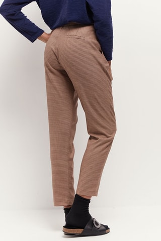 Calças corte cenoura - Castanho - One Step