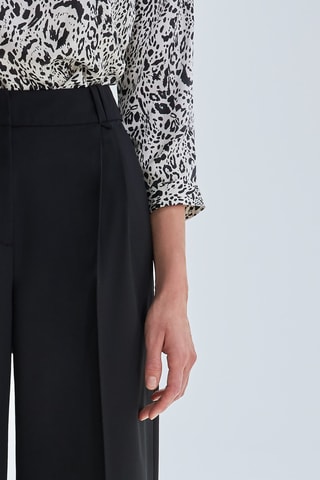 Calças de lã - Preto