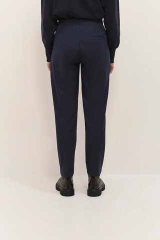 Calças corte cenoura - Azul-marinho - One Step