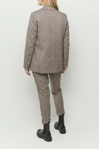 Calças corte de cigarro de cintura alta - Bege - One Step