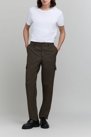 Calças cargo - Caqui - IKKS