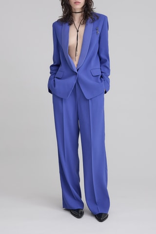 Calças wide legs - Azul - IKKS