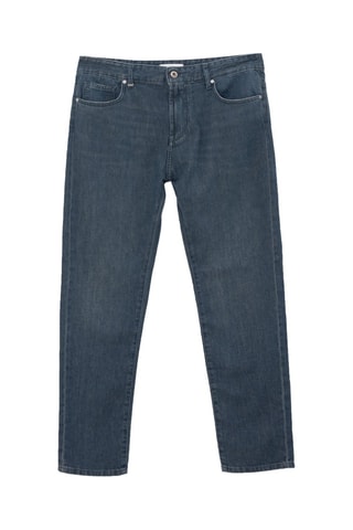 Calças de ganga corte cenoura - Azul - IKKS