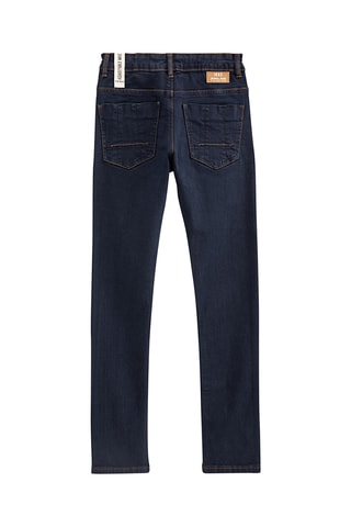 Calças de ganga em algodão biológico - Azul-escuro - IKKS