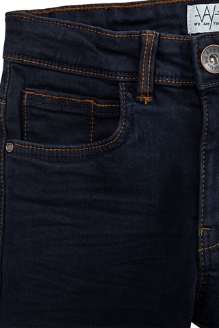 Calças de ganga em algodão biológico - Azul-escuro - IKKS