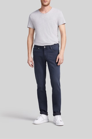 Calças de ganga slim em algodão biológico - Azul-escuro - IKKS