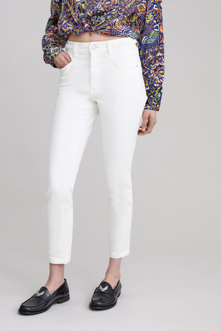 Calças de ganga slim - Branco - IKKS