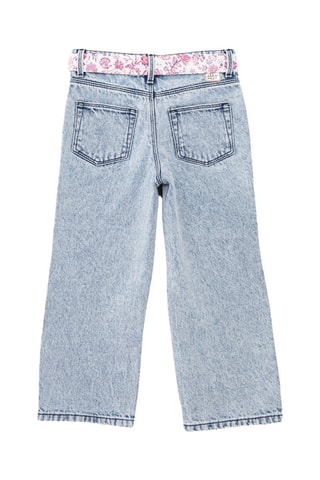 Calças de ganga wide legs - Azul - IKKS