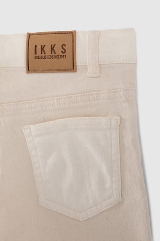 Calças de ganga slim - Bege - IKKS