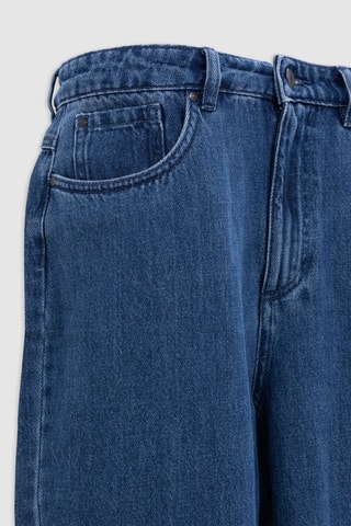 Calças de ganga direitas - Azul-médio - IKKS