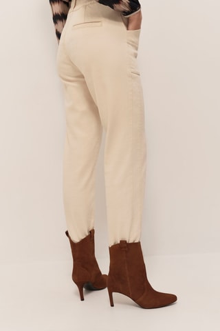 Calças de ganga 7/8 - Cru