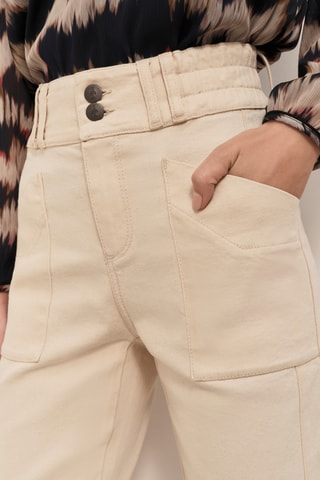 Calças de ganga 7/8 - Cru