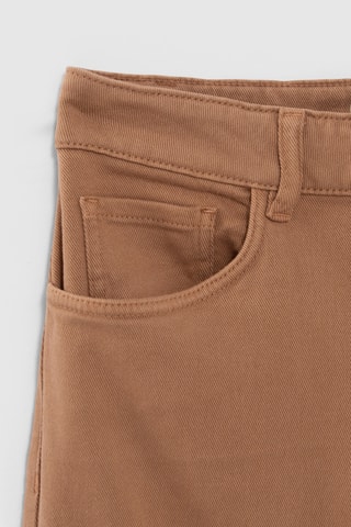 Calças de ganga flare - Camel