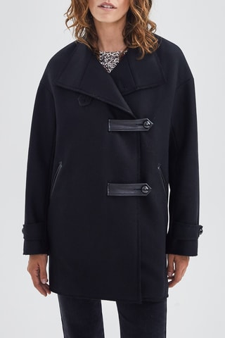 Sobretudo de lã - Preto - IKKS