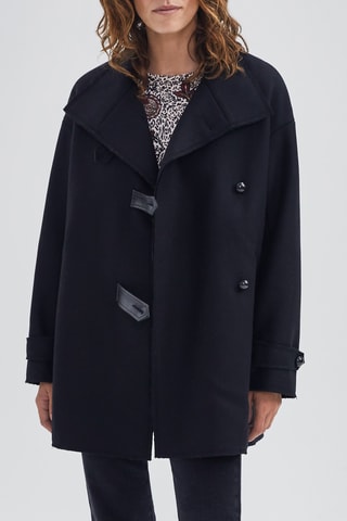 Sobretudo de lã - Preto - IKKS