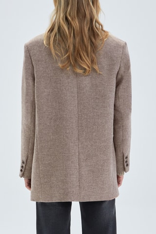 Sobretudo de lã - Bege - IKKS