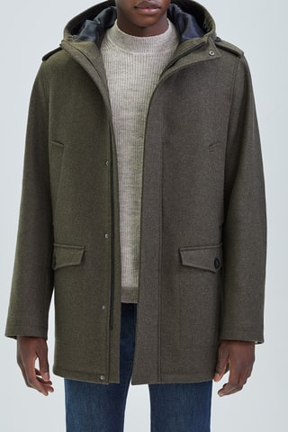 Sobretudo em lã - Caqui