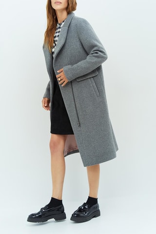 Sobretudo de lã - Cinzento - One Step