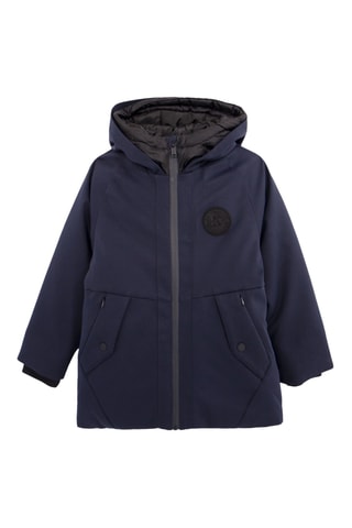 Parca 2 em 1 - Azul-marinho e preto