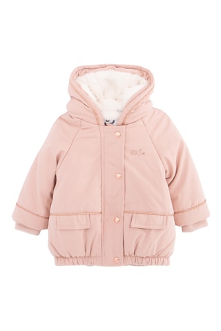 Parca com capuz - Rosa